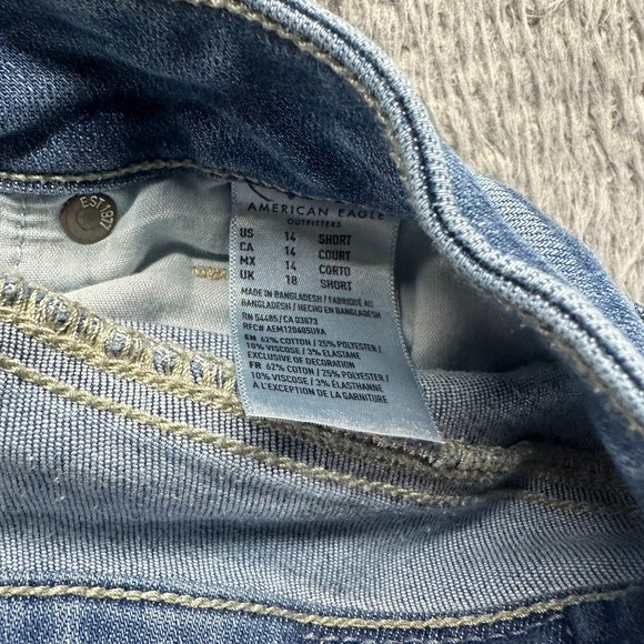 American Eagle Outfitters Next Level Jeans Women's 14 Blue Denim Skinny Stretch - Picture 8 of 12